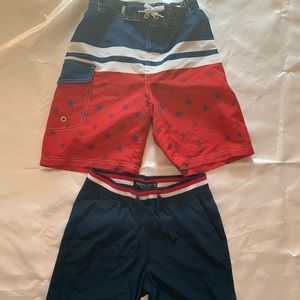 TWO PAIRS BOYS SWIMMING SHORTS